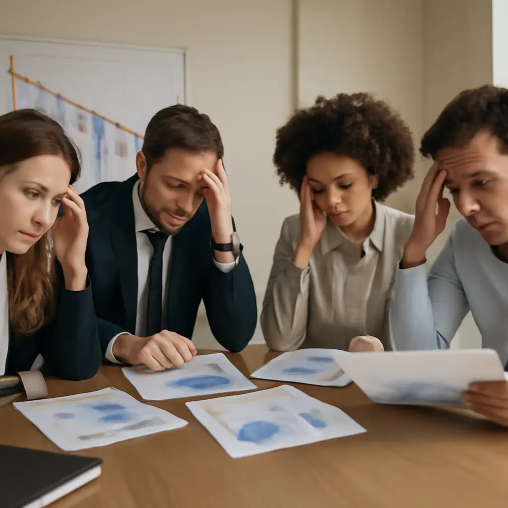 Команда обсуждает сломавшийся проект единого центра услуг