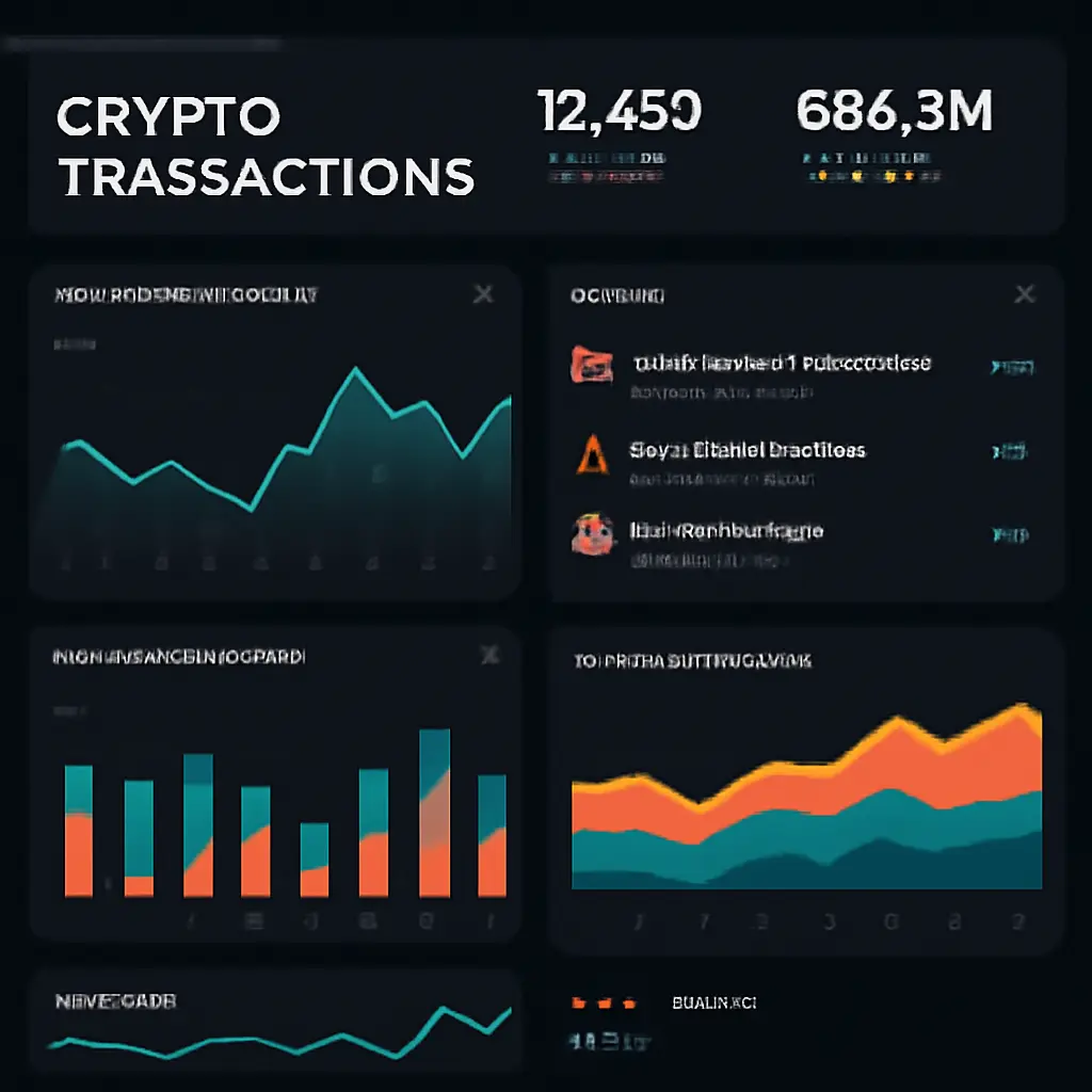 Мониторинг и безопасность Экран мониторинга безопасности операций с криптовалютой