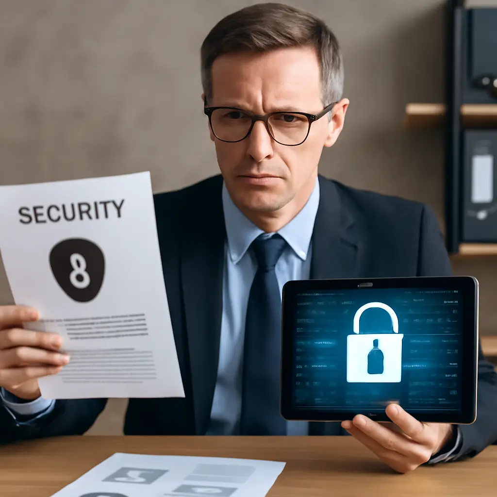 Проверка безопасности Эксперт проверяет безопасность и документы поставщика услуг