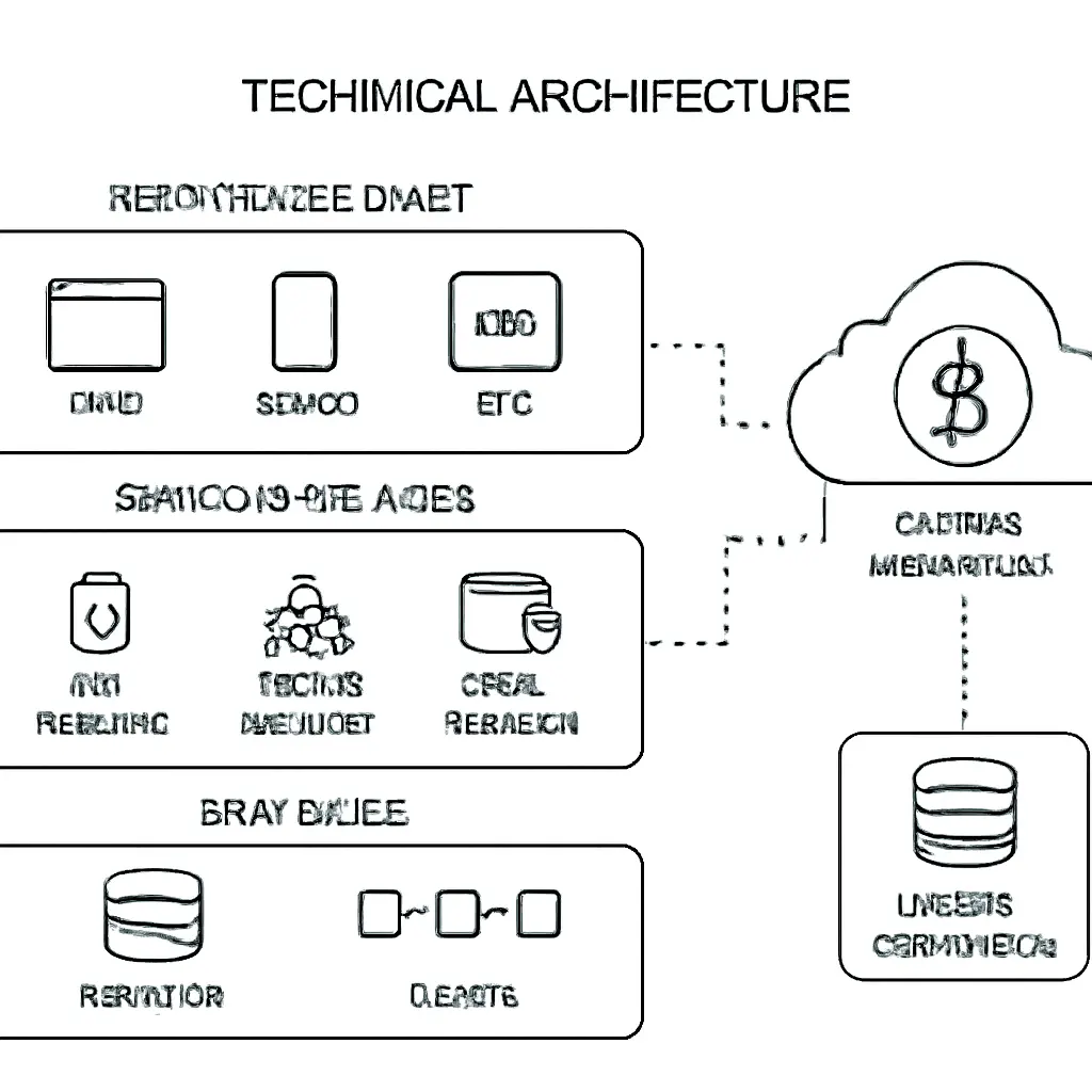 Диаграмма архитектуры центра бизнес-услуг и интеграции с крипто-сервисами